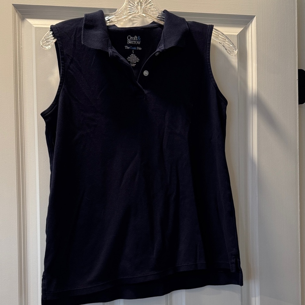 Croft & Barrow Dark Blue Sleeveless Top